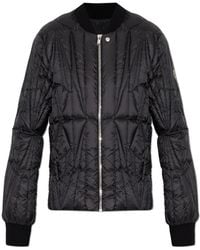 Rick Owens - Jassen ,Zwart ,Leer Geocamo Flight Jacket - Lyst