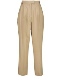 Barbour - Broeken ,Katoen Fawne Straight-Leg Broeken - Lyst