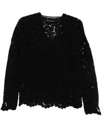 Semicouture - V-Neck Knitwear - Lyst