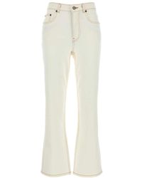 Tory Burch - Flared Leg Denim Jeans - Lyst