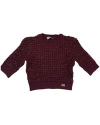 Elisabetta Franchi - Round-Neck Knitwear - Lyst