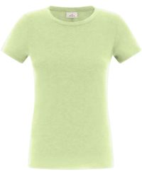 Deha - Camiseta stretch verde manzana cuello redondo - Lyst