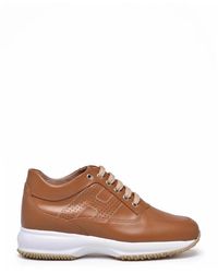 Hogan - Schoenen ,Bruin ,Leer Interactive H Forata - Lyst