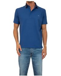 Paul & Shark - Tops ,Blauw ,Polyester Blauw Polyester Polo Shirt - Lyst