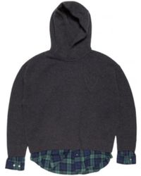 Acne Studios - Truien & Vesten ,Grijs ,Katoen Ronde Hals Knitwear - Lyst