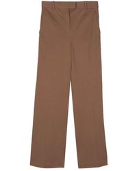 Circolo 1901 - Broeken ,Bruin ,Katoen Wijde Broek - Lyst