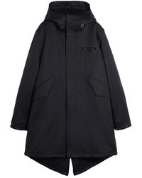 Aspesi - Jassen ,Blauw ,Katoen M51 Parka Met Voering Van Katoen - Lyst