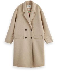 Scotch & Soda - Double-Breasted Coats - Lyst
