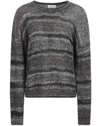Roberto Collina - Truien & Vesten ,Zwart ,Wol Girocollo - Lyst