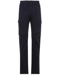 C.P. Company - Stretch Sateen Ergonomic Cargo Cotton Pants-Uomo - Lyst