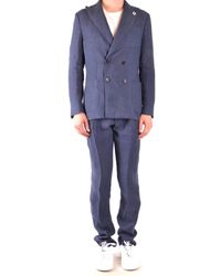 Lardini Business Kostuum - - Heren - Blauw