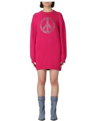 Moschino - Knitted Dresses - Lyst