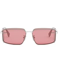 Fendi - Stilvolle rosa lila sonnenbrille - Lyst
