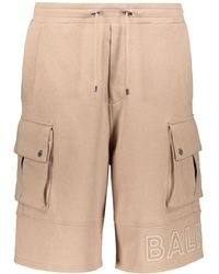 Balmain - Bermuda shorts mit taschen und kontrastnähten - Lyst