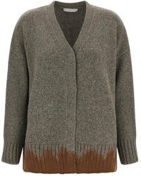Tela - Truien & Vesten ,Grijs ,Wol Tawan Cardigan - Lyst