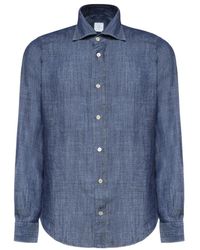 Eleventy - Denim Shirts - Lyst