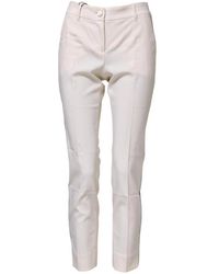 Dolce & Gabbana - Slim Fit Effen Kleur Broek - Lyst