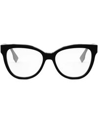 Fendi - Accessoires ,Zwart ,Butterfly Acetate Brillen - Lyst
