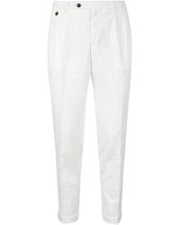 BRIGLIA - Casual lyocell baumwollmischung hose - Lyst