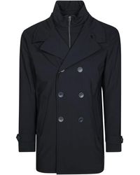 Herno - Klassieke Peacoat Washington Stijl - Lyst
