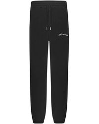 flâneur - Schwarze Signature Sweatpants Mit Logo - Lyst