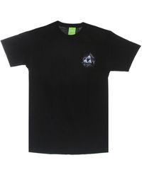Huf - Zwarte Triple Triangle Tee Korte Mouwen - Lyst