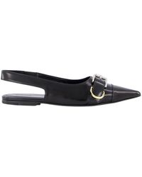Givenchy - Platte Leren Slingbacks Elegant Zwart Stijl - Lyst