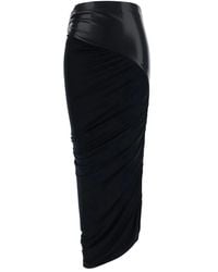 ANDAMANE - Rokken ,Zwart ,Leer Ursula Skirt - Lyst