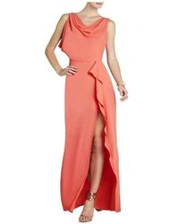 BCBGMAXAZRIA Sydney Cowl Neck Ambrosia Dress Wqr6x536 - Oranje