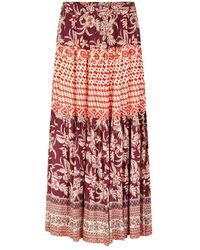Lolly's Laundry - Sunsetll maxi rock rot - Lyst