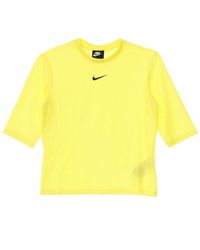 Nike - Fitness ,Geel ,Polyester Icon Clash Mesh Top - Lyst
