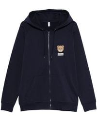 Moschino - Hoodies & Sweatvesten ,Blauw ,Katoen Herenkleding Sweatshirts Blauw Aw 25 - Lyst