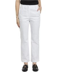 Department 5 - Pantalones blancos de algodón elástico - Lyst