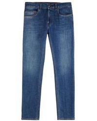 Fay - Blaue slim-fit stretch-jeans,lässige hosen für frauen - Lyst