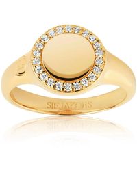Sif Jakobs Jewellery - Anello elegante zirconia oro - Lyst