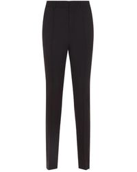 Celine - Schmale Hose Aus Stretch-Wollgabardine - Lyst
