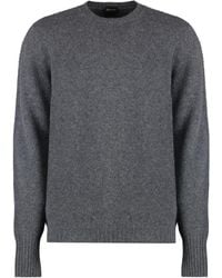 Drumohr - Kasjmier Crew-Neck Sweater Geribbelde Gebreid - Lyst
