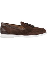Kiton - Suede Crocodile-Detail Loafer - Lyst