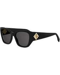 Fendi - Accessoires ,Zwart ,Ff Diamanten Zonnebril - Lyst