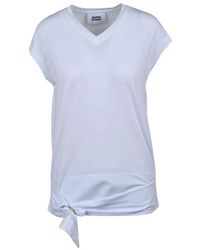 Alpha Studio - Tops ,Wit ,Katoen Oversized T-Shirt - Lyst