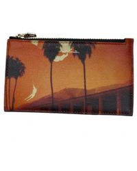 Paul Smith - Accessoires ,Zwart ,Leer Leren Kaarthouder Portemonnee - Lyst