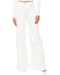 Elisabetta Franchi - Wide Jeans - Lyst