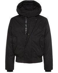 DSquared² - Jassen ,Zwart ,Nylon Techno Down Bomber Nylon Jas - Lyst