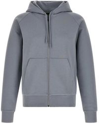 BOSS - Hoodies & Sweatvesten ,Grijs ,Katoen Zip-Through Hoodie - Lyst