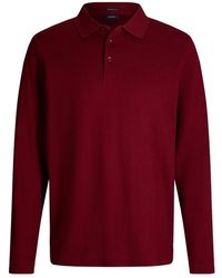 Joop! - Piqué Polo Shirt Met Decoratieve Textuur - Lyst