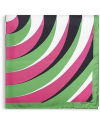 Dries Van Noten - Accessoires ,Veelkleurig ,Silk Square Scarf - Lyst