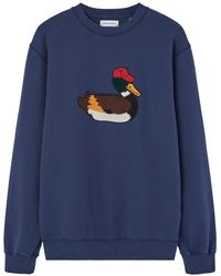 Edmmond Studios - Marineblauer Klassischer Duck Hunt Pullover - Lyst