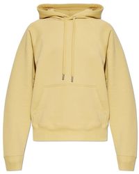 Ami Paris - Hoodies & Sweatvesten ,Geel ,Katoen Sweatshirt Met Logo - Lyst