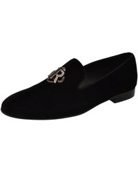 John Richmond - Zwarte Loafer Met Logo Jr - Lyst