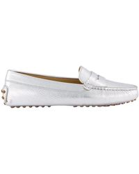 Gibaldi - Silberne Tropezienes Driver Schuhe - Lyst
